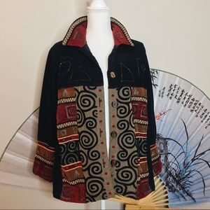 🌈 Vintage Quilted Patchwork Jacket 🌈